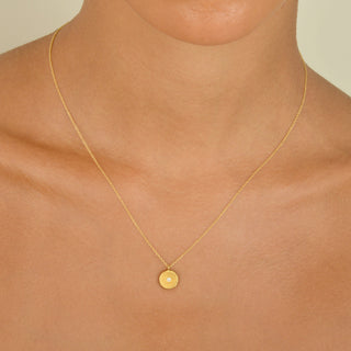 Gold 'Stardust' Cup Pendant - Anne Sportun Fine Jewellery