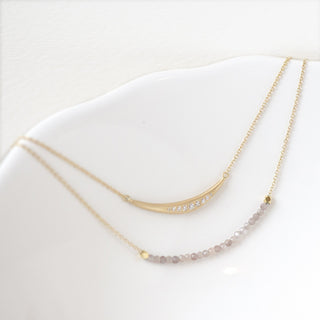 Centre Gemstone Wrap Necklace - Anne Sportun Fine Jewellery