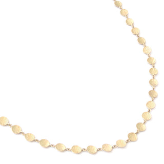 Hammered Disc Necklace - Anne Sportun Fine Jewellery