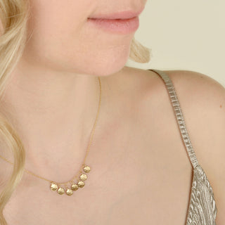 7 Hammered Disc Cluster Necklace - Anne Sportun Fine Jewellery
