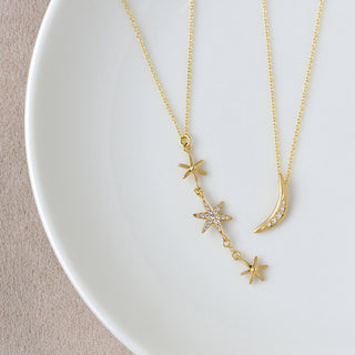 Pave Crescent Necklace - Anne Sportun Fine Jewellery