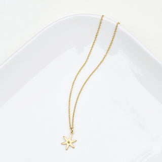 Diamond Center Star Necklace - Anne Sportun Fine Jewellery