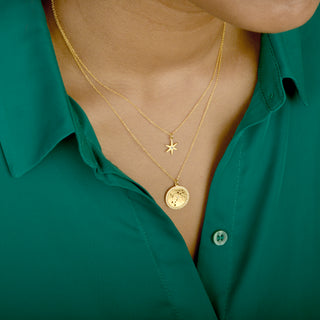 Diamond Center Star Necklace - Anne Sportun Fine Jewellery