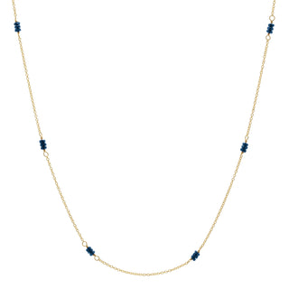 Sapphire or Ruby Station Necklace - Anne Sportun Fine Jewellery