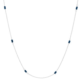 Sapphire or Ruby Station Necklace - Anne Sportun Fine Jewellery