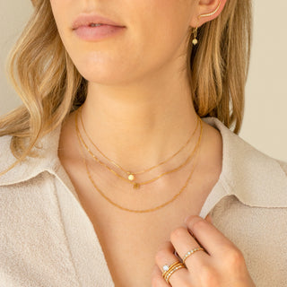 Paperclip + Light Cable Chain Necklace - Anne Sportun Fine Jewellery