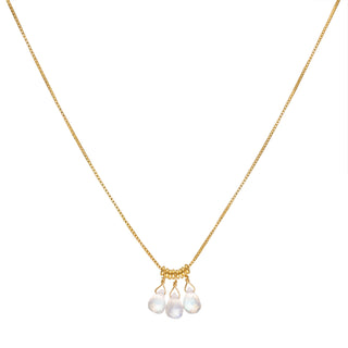 Luna' Moonstone Cluster Necklace - Anne Sportun Fine Jewellery