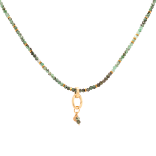 Gemstone Charm Clasp Necklace - Anne Sportun Fine Jewellery