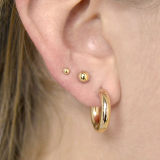 3mm Ball Studs | 14k - Anne Sportun Fine Jewellery