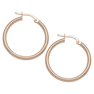 2mm Tube Hoops | 23.4mm | 10k - Anne Sportun Fine Jewellery