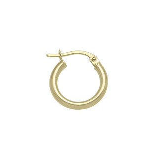 2mm Tube Hoops | 14mm | 10k - Anne Sportun Fine Jewellery