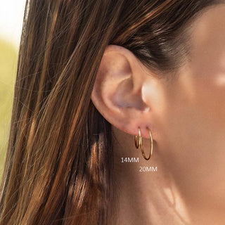 Sleeper Hoops | 14.2mm - Anne Sportun Fine Jewellery