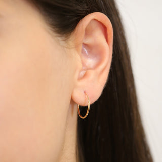 SLEEPER HOOPS | 16.6MM - Anne Sportun Fine Jewellery