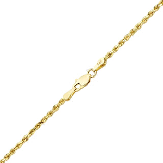 1.3mm Solid Diamond Cut Rope Link | 10k - Anne Sportun Fine Jewellery