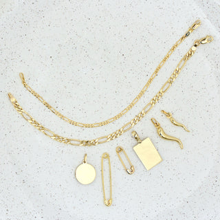 14mm Round Tag Pendant - Anne Sportun Fine Jewellery