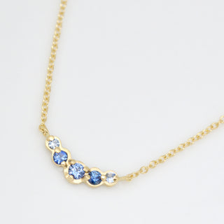 Small Graduated Blue Sapphire Necklace - Anne Sportun Fine Jewellery