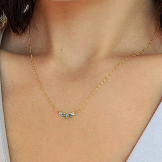 Small Graduated Blue Sapphire Necklace - Anne Sportun Fine Jewellery