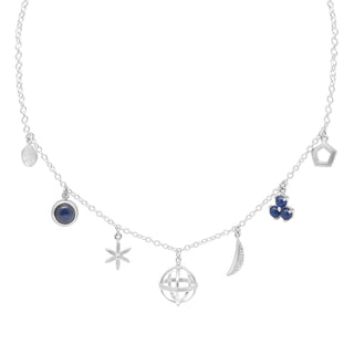 Multi Gemstone Charm Necklace - Anne Sportun Fine Jewellery