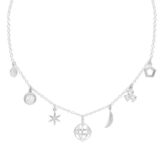 Multi Gemstone Charm Necklace - Anne Sportun Fine Jewellery