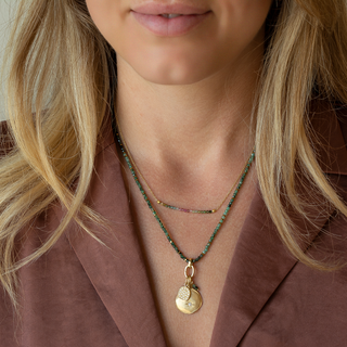 Centre Gemstone Wrap Necklace - Anne Sportun Fine Jewellery