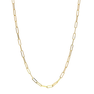 3mm Paperclip Necklace | Gold - Anne Sportun Fine Jewellery