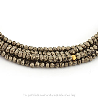 'Wrap' Gemstone Large Hammered Disc Necklace - Anne Sportun Fine Jewellery