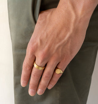 9.5mm Signet Ring | 10k - Anne Sportun Fine Jewellery