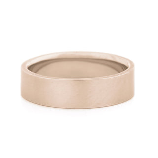 Pipe Cut 6mm Wide Band - Anne Sportun Fine Jewellery