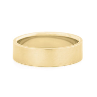 Pipe Cut 6mm Wide Band - Anne Sportun Fine Jewellery