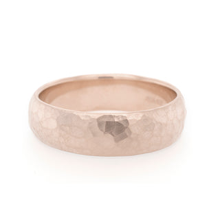 Hammered Texture Band - 6mm - Anne Sportun Fine Jewellery