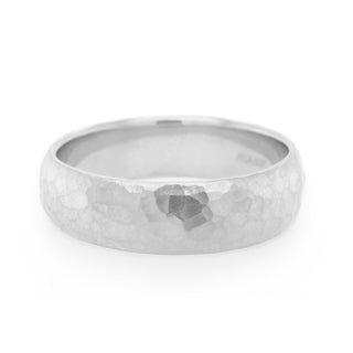 Hammered Texture Band - 6mm - Anne Sportun Fine Jewellery