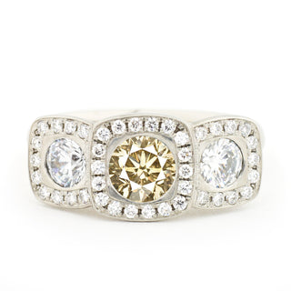 Triple Illusion Cushion Engagement Ring - Anne Sportun Fine Jewellery