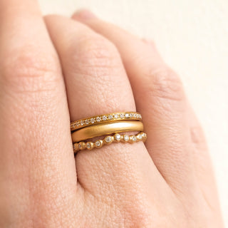 2mm Single Row Diamond Pave Band - Anne Sportun Fine Jewellery