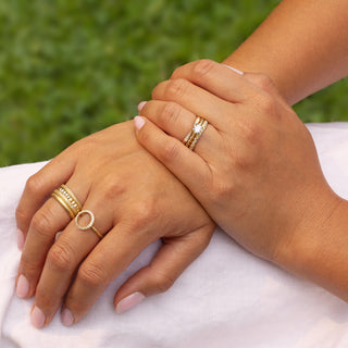 Solitaire Bridal Mount W/ Twisted Rope Band - Anne Sportun Fine Jewellery