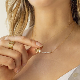 Centre Gemstone Wrap Necklace - Anne Sportun Fine Jewellery