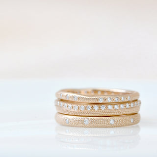 Gold Wavy Stardust Band - Anne Sportun Fine Jewellery