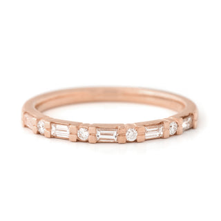 Baguette & Round Diamond Band - Anne Sportun Fine Jewellery