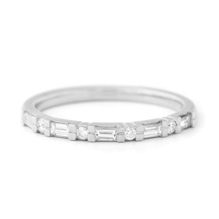 Baguette & Round Diamond Band - Anne Sportun Fine Jewellery