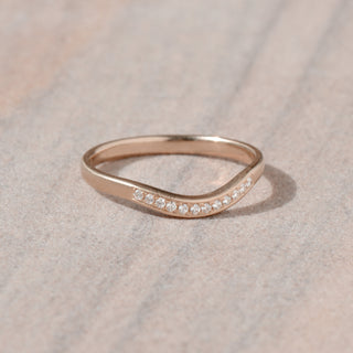 Diamond Wave Cup Jacket Band - Anne Sportun Fine Jewellery