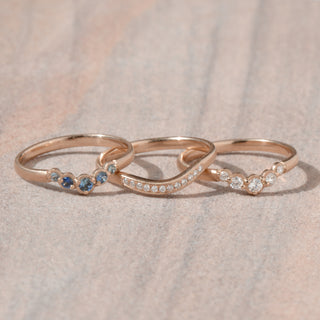 Diamond Wave Cup Jacket Band - Anne Sportun Fine Jewellery