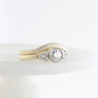 Diamond Wave Cup Jacket Band - Anne Sportun Fine Jewellery
