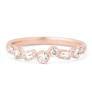 Cascade Baguette and Round Diamond Band - Anne Sportun Fine Jewellery