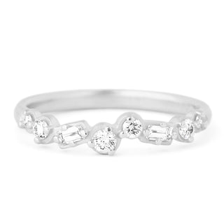 Cascade Baguette and Round Diamond Band - Anne Sportun Fine Jewellery