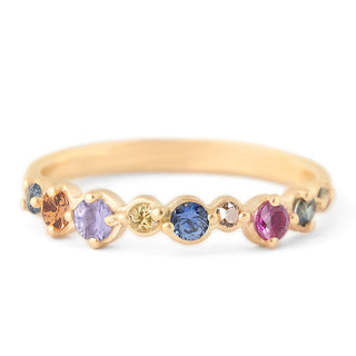 Multi-Coloured Sapphire Festival Cap Ring - Anne Sportun Fine Jewellery
