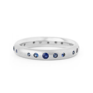Blue Sapphire Gypsy Set Band - Anne Sportun Fine Jewellery