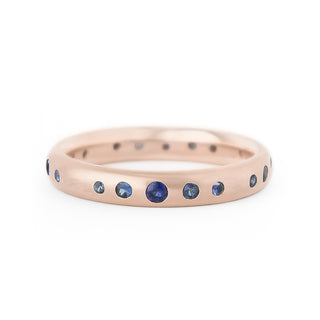 Blue Sapphire Gypsy Set Band - Anne Sportun Fine Jewellery