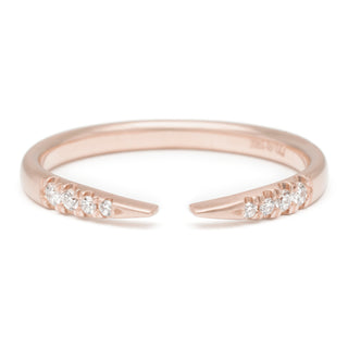 Open Tapered Band with Diamonds - Anne Sportun Fine Jewellery