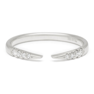 Open Tapered Band with Diamonds - Anne Sportun Fine Jewellery