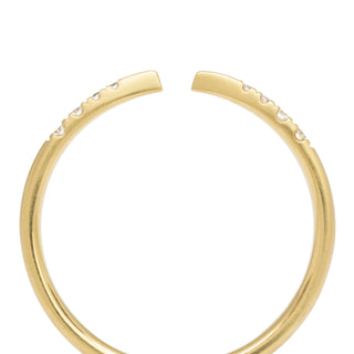Open Tapered Band with Diamonds - Anne Sportun Fine Jewellery