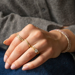 Seven Diamond Baguette Band - Anne Sportun Fine Jewellery
